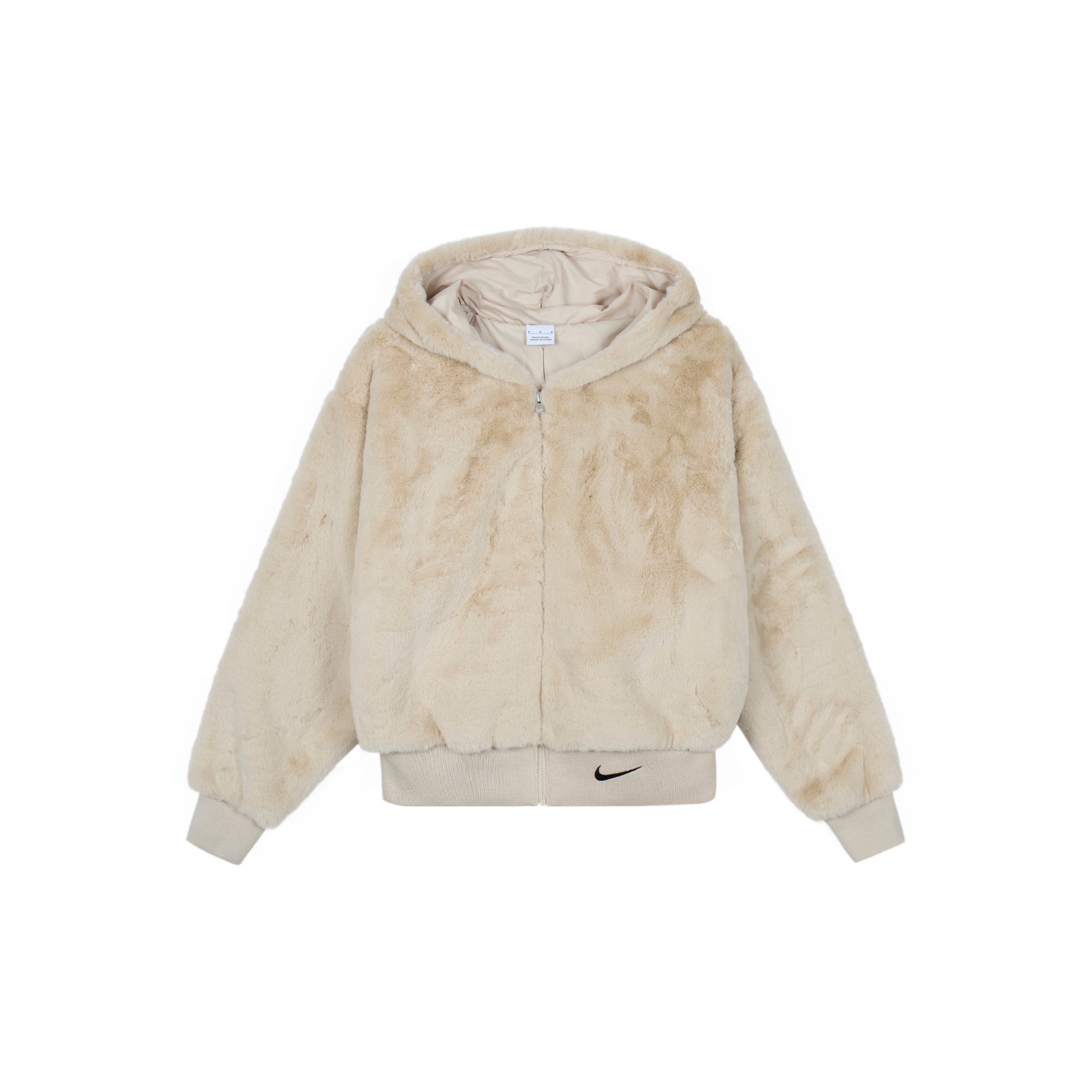 Nike Essentials Faux store Fur Hooded Jacket.