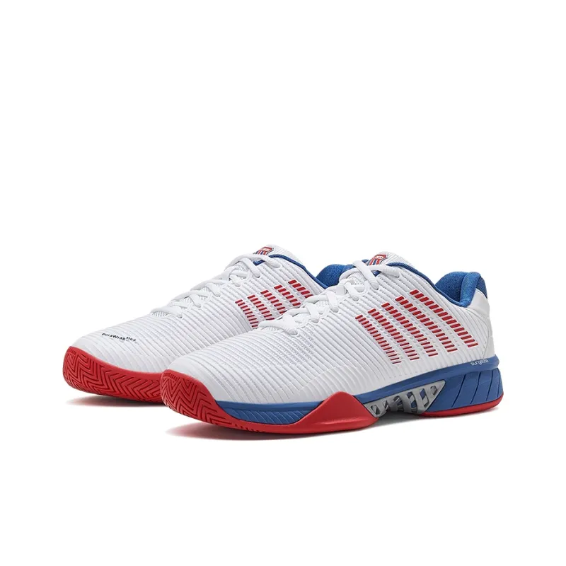 KSWISS Shock Absorbers Slip Resistant Breathable Low Top Tennis Shoes Men's White-2