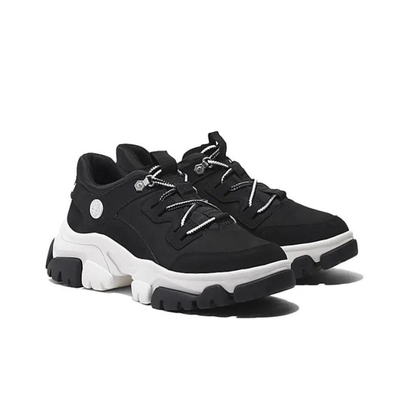 Timberland Anti Slip Wear Resistant Low Top Casual Shoes Women's Black White-2
