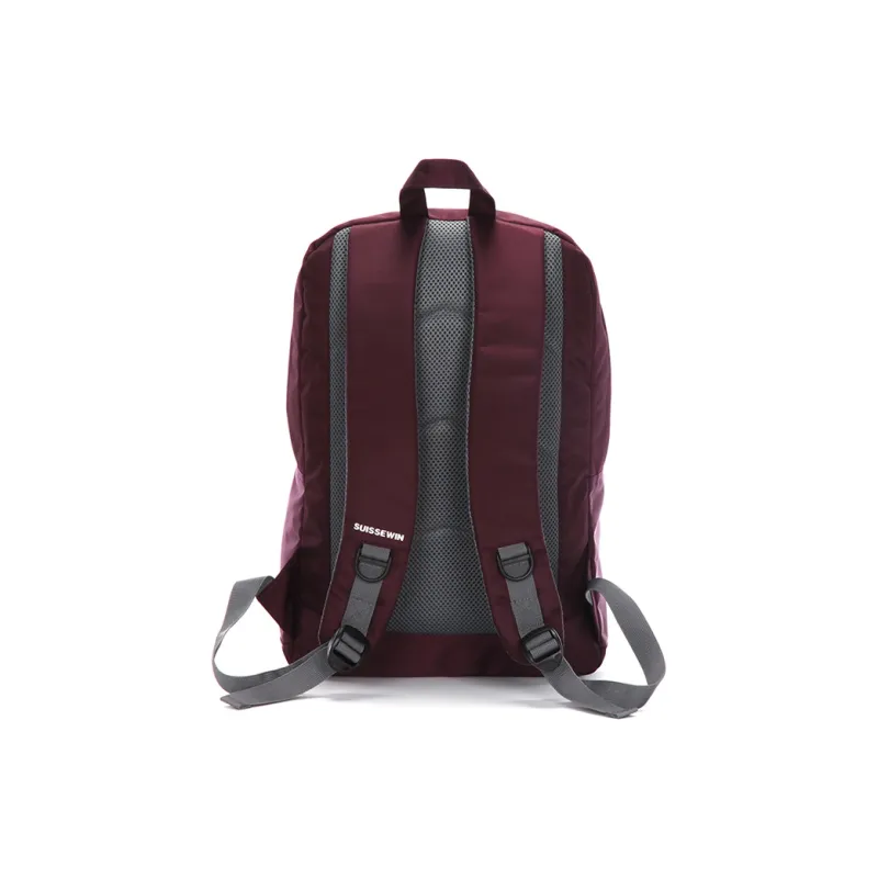 SUISSEWIN Polyester Students' Laptop Backpack Regular Unisex Red/Green-2