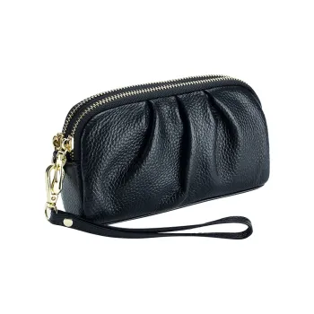 HAWA Leather Clutch Wallet Handheld Bag Small Size Women's Multicolor