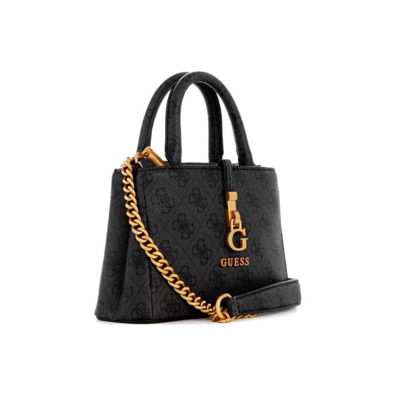 GUESS Artificial Leather Handbag Shoulder Bag Crossbody Bag Mini Women's Black-1