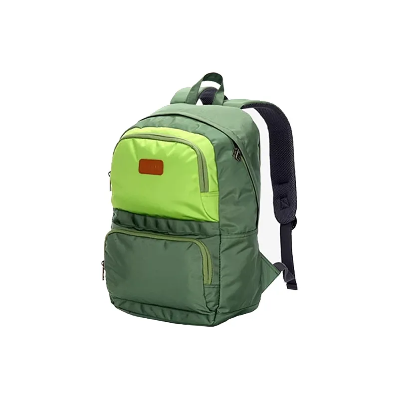 SUISSEWIN Polyester Students' Laptop Backpack Regular Unisex Red/Green-5