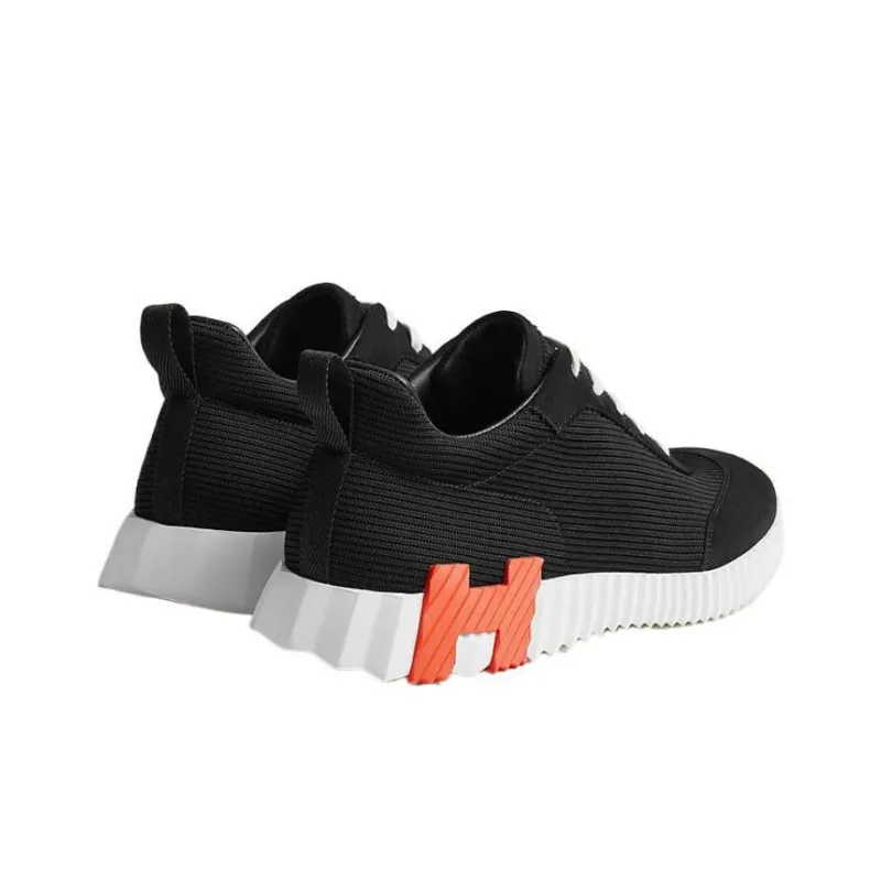 HERMES Bouncing Low Top Casual Shoes Men's Black-2