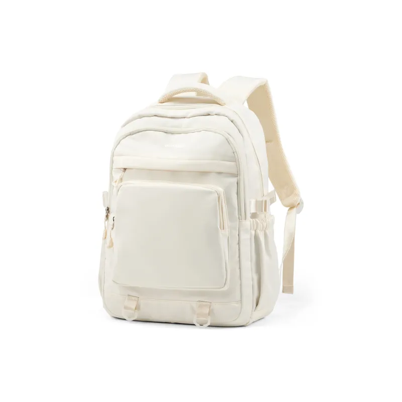 Werocker Fabric Backpack Regular Unisex Black/Ecru/Gray Brown/Blue-6