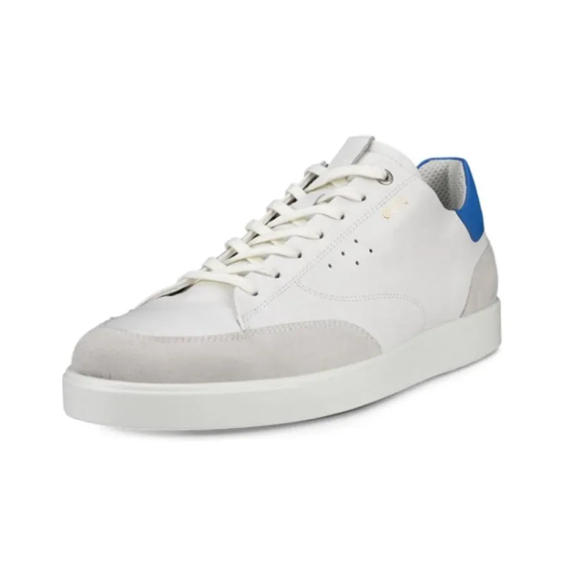 Ecco Low Top Skateboard Shoes Men's White-1