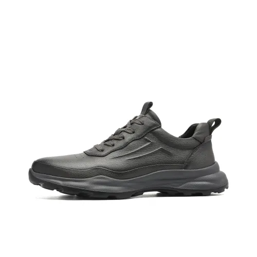 TRUMPPIPE Casual Shoes Men Low-Top Gray