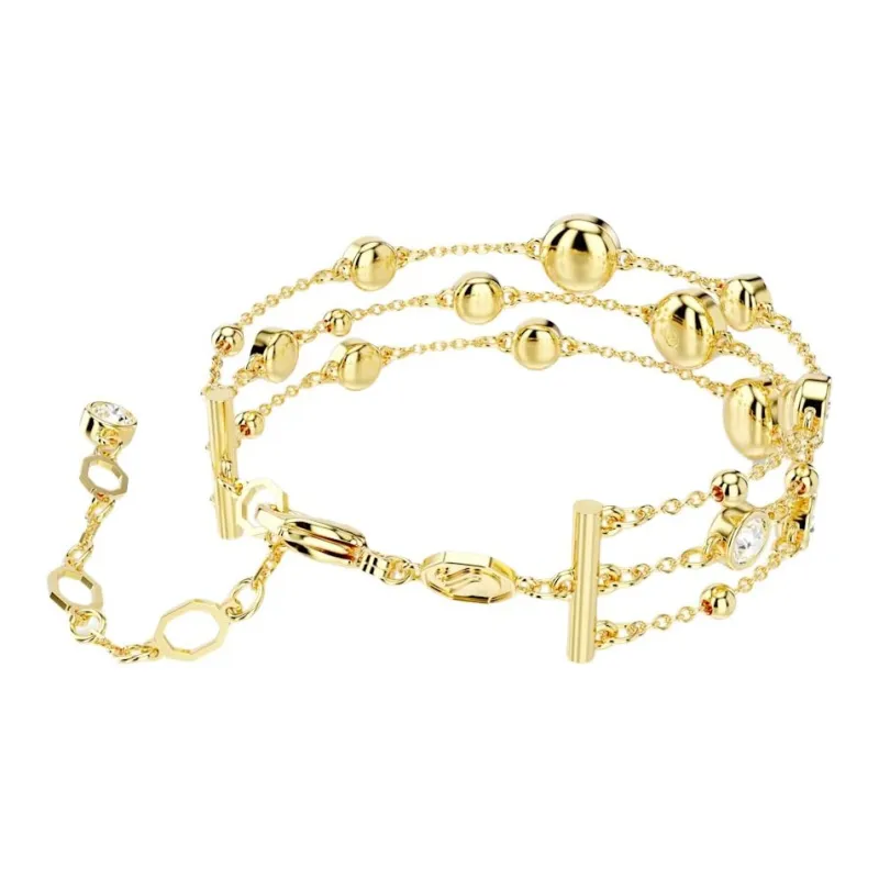 Swarovski Gold-Plated Metal Faux Crystal Bracelets Women's Gold-2