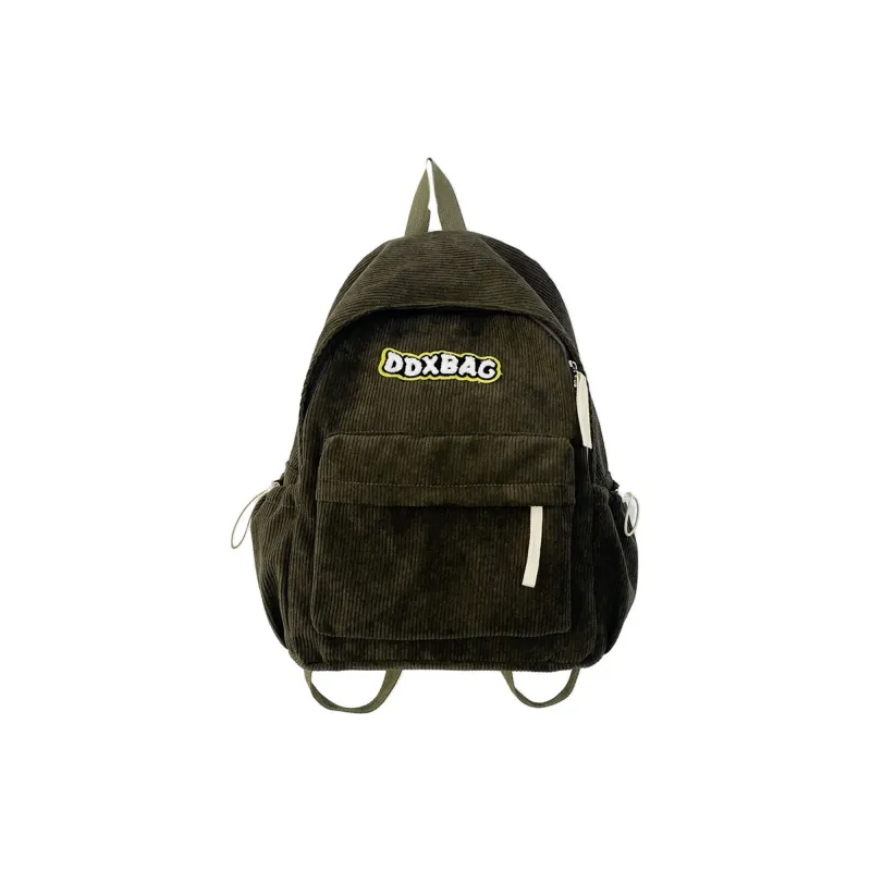 GEERDUN Corduroy Backpack Regular Women's White/Black/Green/Brown-7