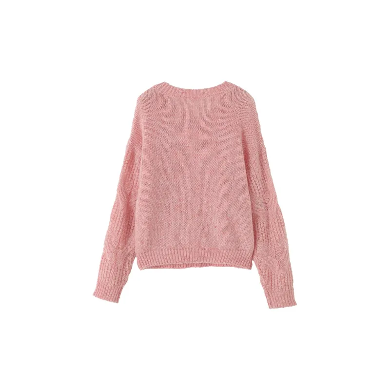 XIANGYING Sweaters Women's Pink-1