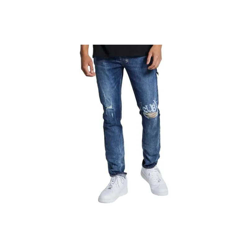 Ksubi Jeans Men's Indigo Stone Washes Blue-1