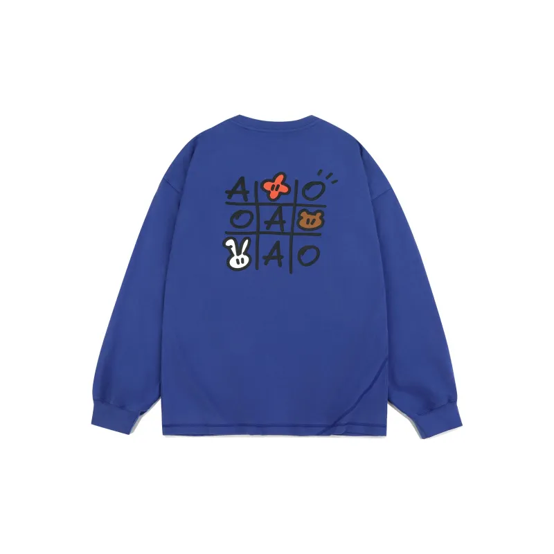 Guuka Long Sleeved T Shirt Unisex Purple Blue-1