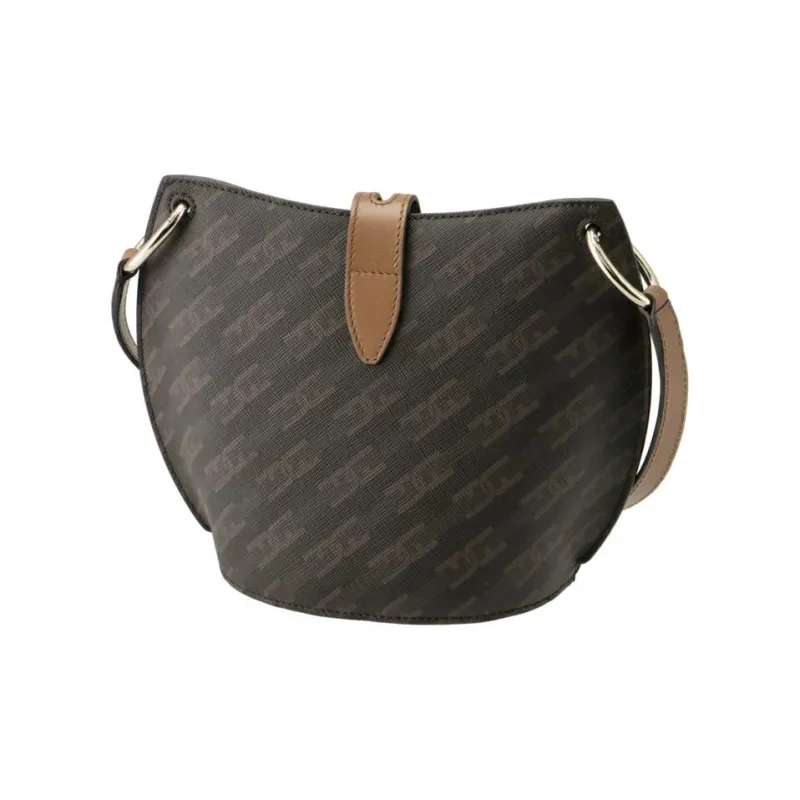 Furla Monogram Collection Canvas Bucket Bags Shoulder Bag Crossbody Bag Mini Women's Coffee-2