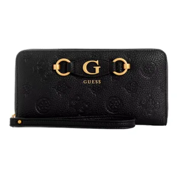 GUESS Artificial Leather Wallet Large Size Women's Black