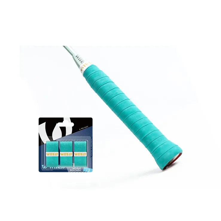 WITESS Badminton Grip Tape PU Training Competition Type Thin 3 Pack In 1 Box-58