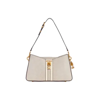 GUESS Artificial Leather Portable Crossbody Bag Shoulder Bag Women's Taupe