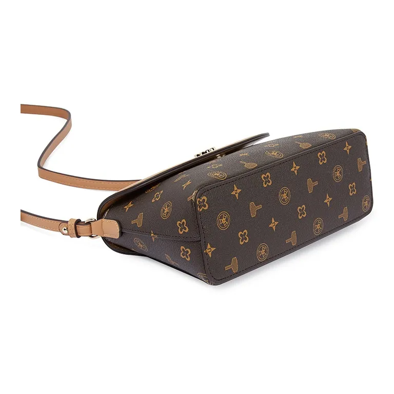 TUCANO PVC Shoulder Bag, Crossbody Bag Women's Coffee-4
