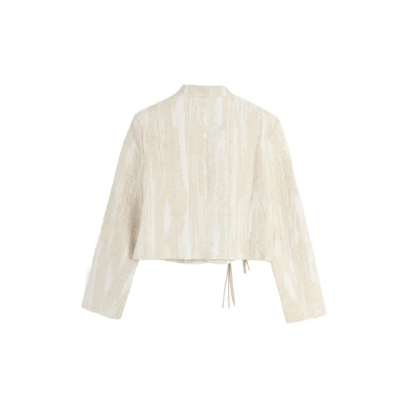 SETIROM Cropped Coat Women's Apricot-1