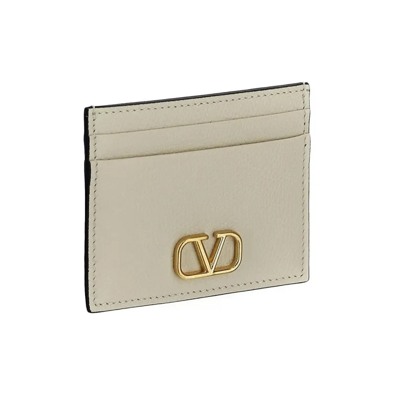 Valentino GARAVANI Leather Card Holder Women's Ivory-1