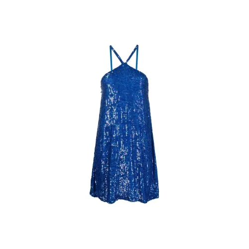 PAROSH Slip Dresses Women's Royal Blue