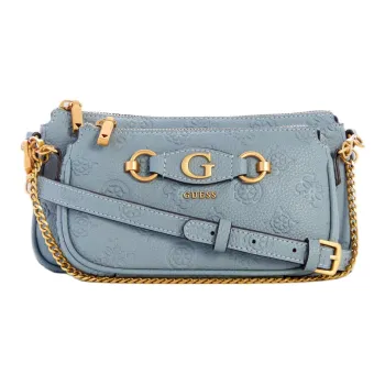 GUESS Artificial Leather Shoulder Bag Crossbody Bag Women's Light Denim