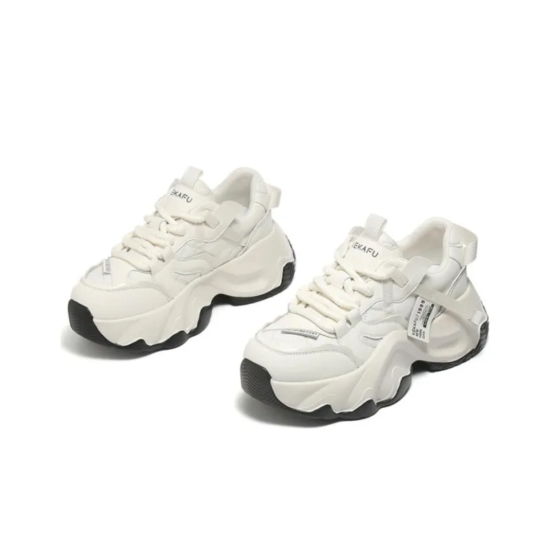 KEKAFU Height Increasing Low Top Chunky Sneakers Women's-3