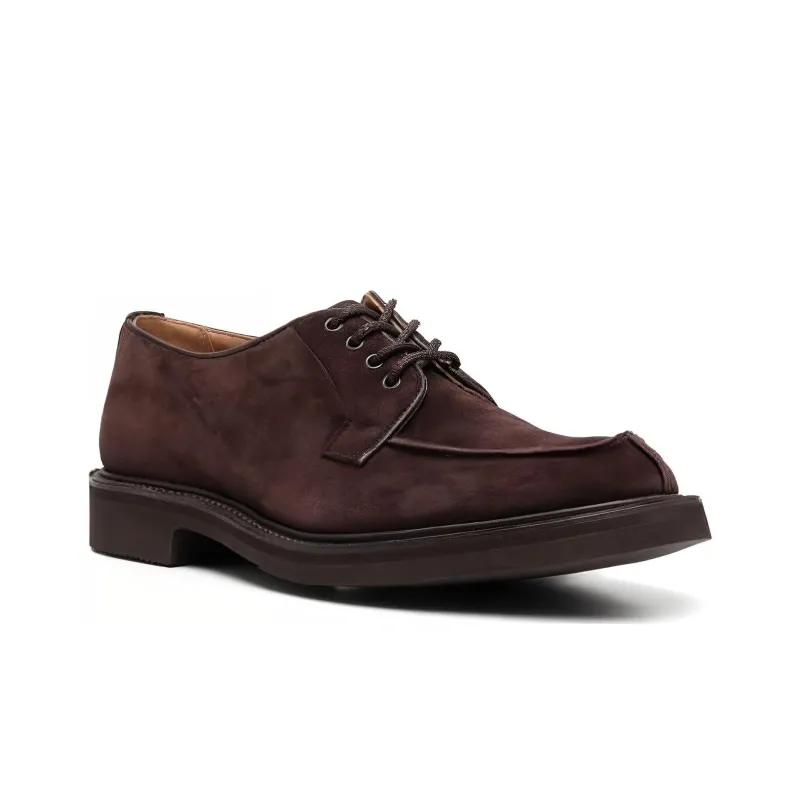 Tricker's Bourton Suede Derby Shoes-2