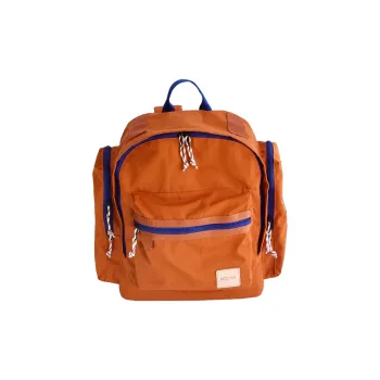 KOUGA Oxford Backpack Large Size Unisex Orange/Army Green/Light Blue