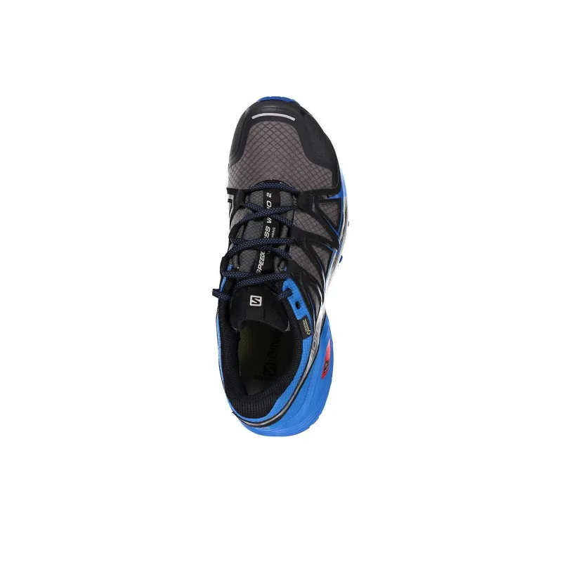SALOMON Speedcross Vario 2 Cushioning, Wear Resistant Low Top Running Shoes Men's Blue Black-3