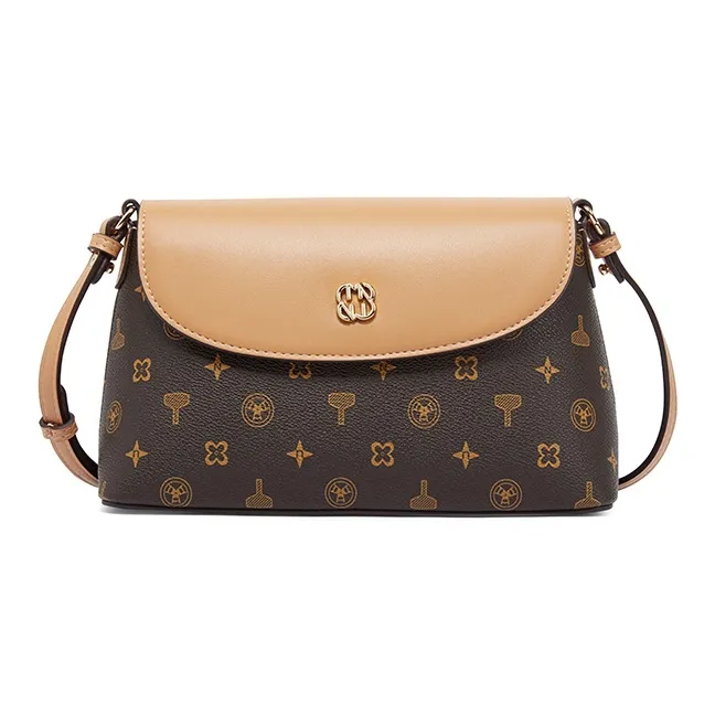 TUCANO PVC Shoulder Bag, Crossbody Bag Women's Coffee-0