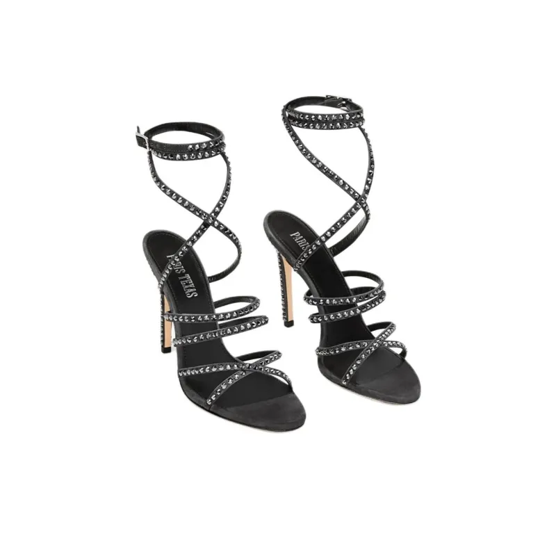 Paris Texas One Strap Sandals 10.5cm Women's Black-2
