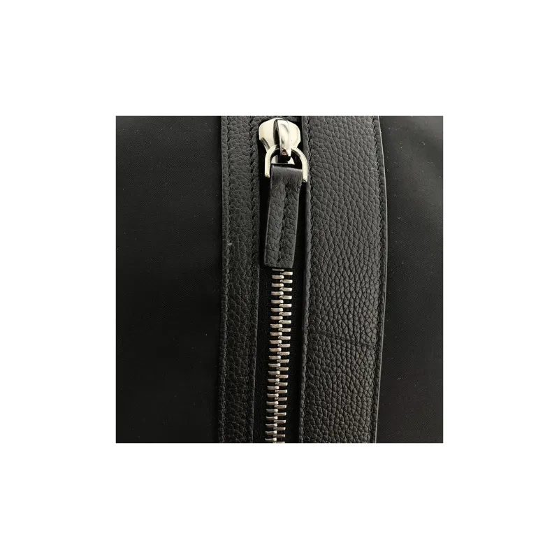 BVLGARI Fragment Design Collaboration Nylon And Leather Tote Bag Shopping Bag Shoulder Bag Handbag Men's Black-6