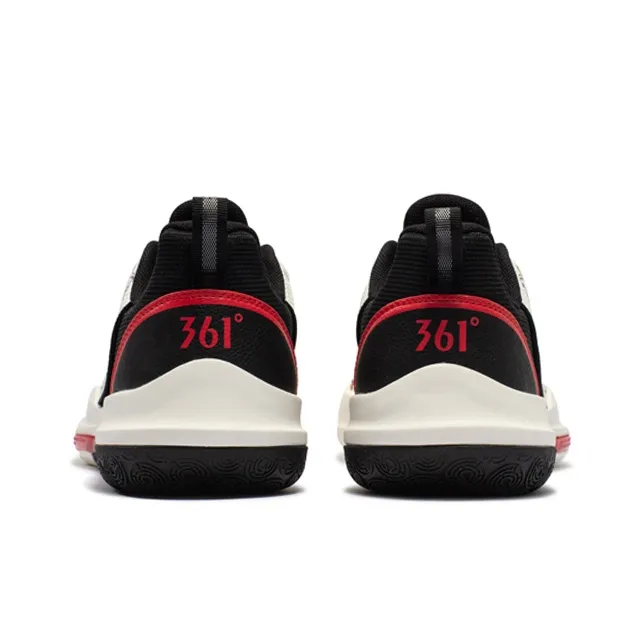 361° DVD Team Cushioning Anti Slip And Wear Resistant Low Top Basketball Shoes Men's White Red-3