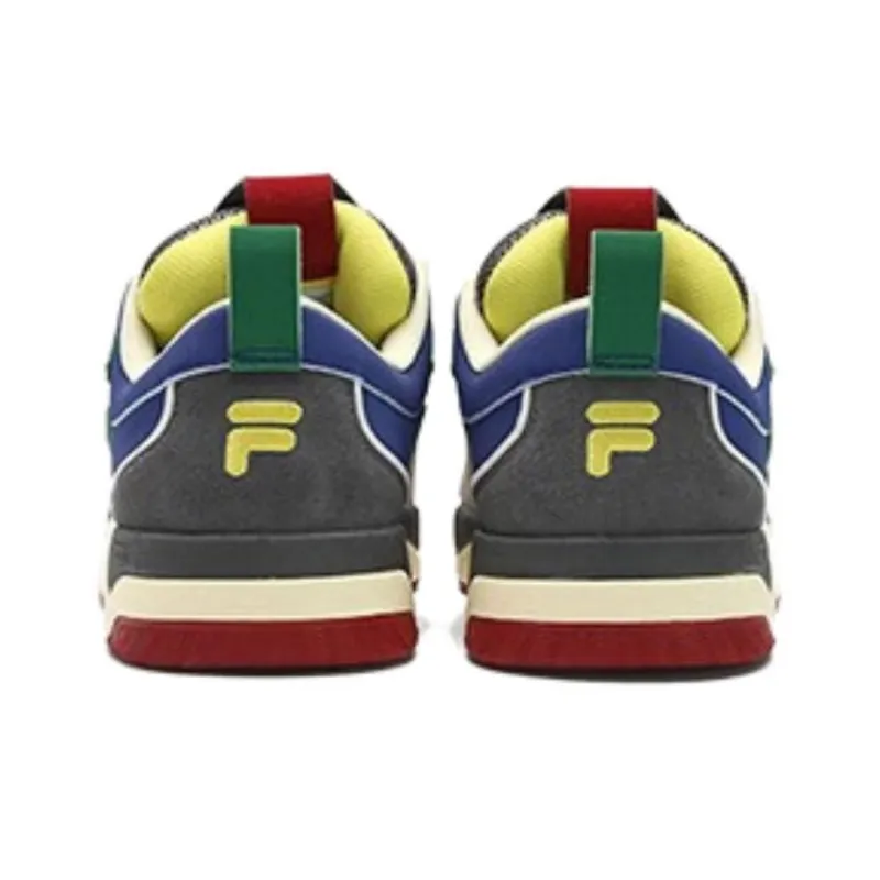 FACETASM x FILA FUSION Cushioning Wear Resistant Low Top Skateboard Shoes Unisex Dark Blue/Tin Gray-4