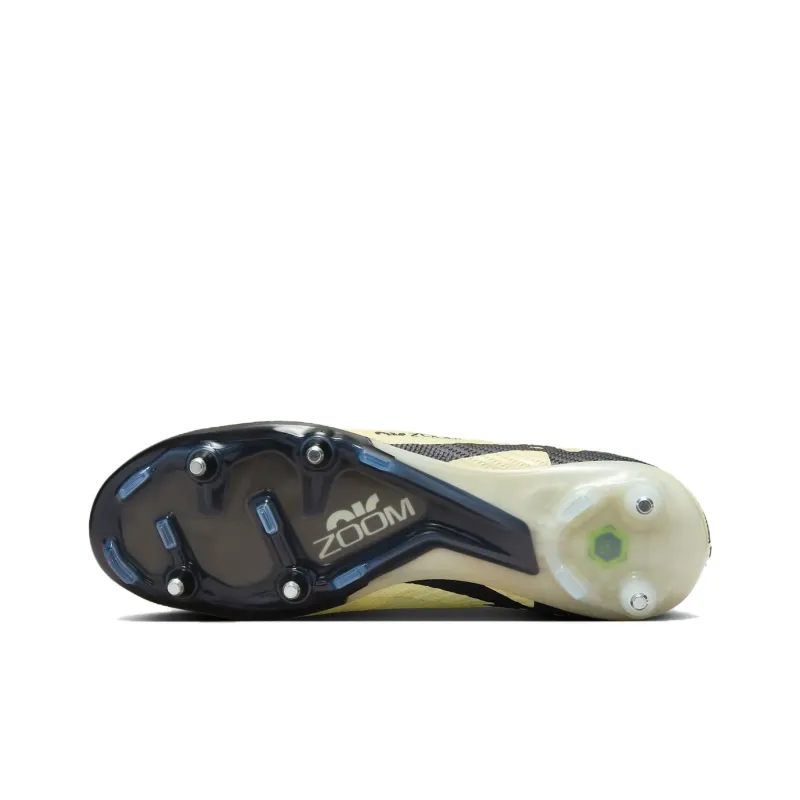 Nike Mercurial Vapor 15 SG Metal Long Studs Cushioned Slip Resistant Soccer Shoes Men's Yellow Black-4