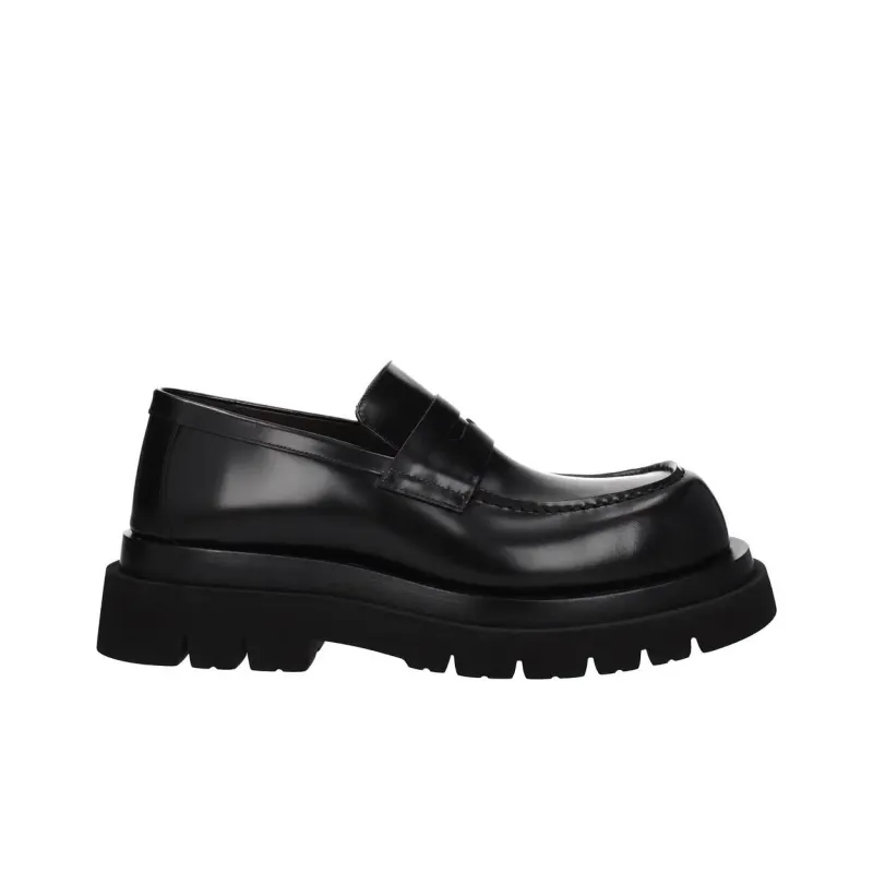 Bottega Veneta Lug Loafers Men's Black-1