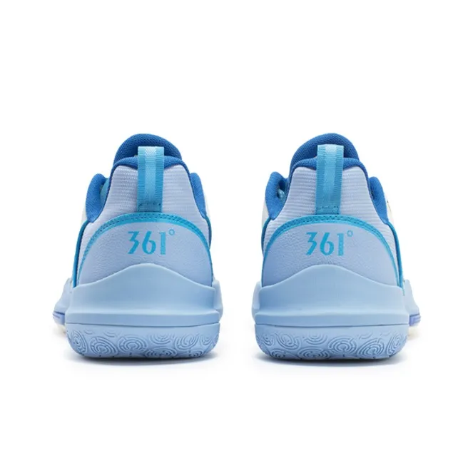 361° DVD Team Cushioning Anti Slip And Wear Resistant Low Top Basketball Shoes Men's Sky Blue-3