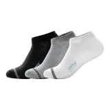 Bamboo Charcoal Black+Silver Hemp Gray+Antibacterial White (3 Pack)