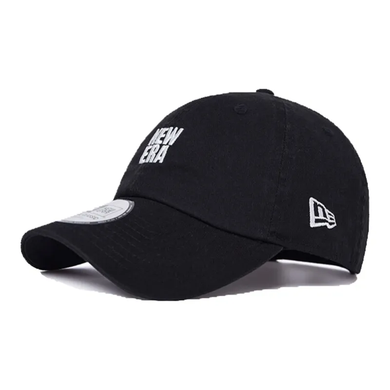New Era 100% Cotton Baseball Caps Unisex Black-0