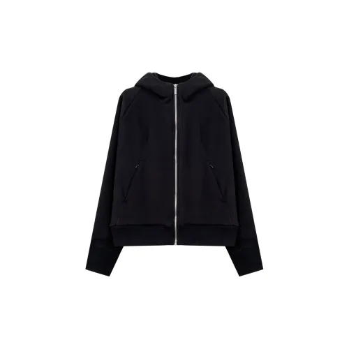 GZQJ Cropped Coats Women's Black