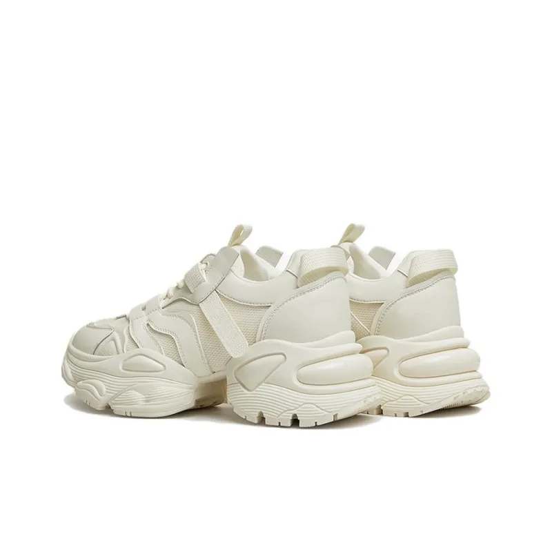 TATA Chunky Sneakers Women's Low Top Solid Color-2