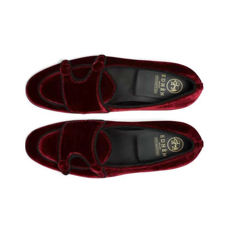 Edhen Milano Brera Velvet Loafers-3