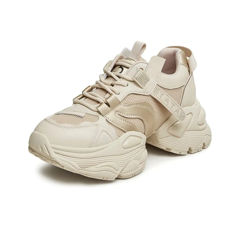 TATA Chunky Sneakers Women's Low Top Solid Color-15