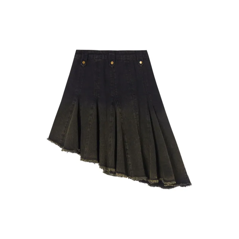 LA CRAWFISH Denim Short Skirts Women's-7
