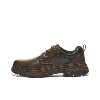 Warrior British Style Platform Fashion Derby Shoes Men's Casual Shoes Men's Brown