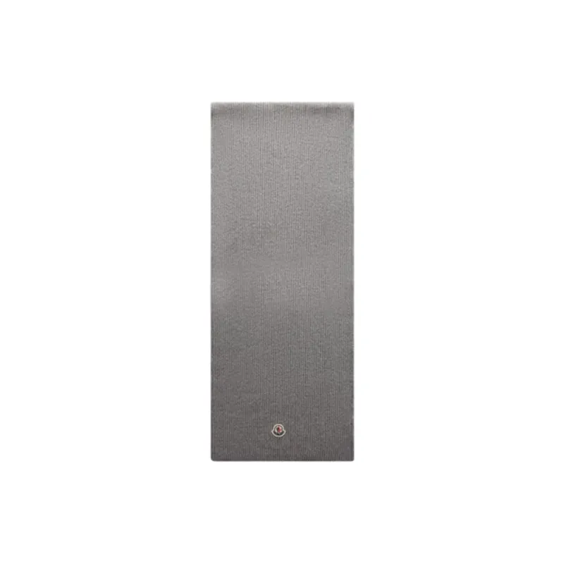 Moncler Knit Scarves Unisex Gray-0