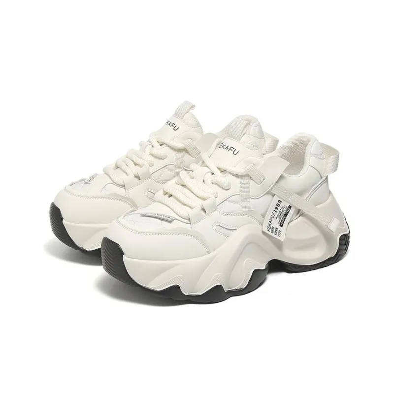 KEKAFU Height Increasing Low Top Chunky Sneakers Women's-2