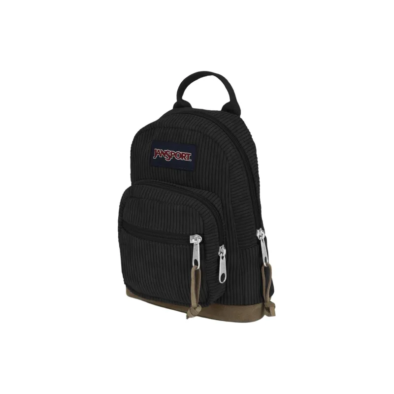 JanSport Suede Backpack Mini Women's Black Corduroy-1