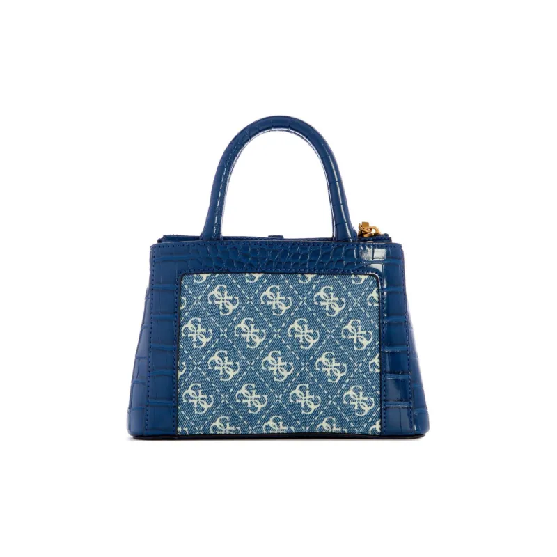 GUESS Artificial Leather Handbag Shoulder Bag Crossbody Bag Mini Women's Denim Blue-2