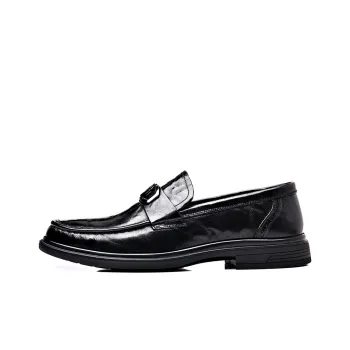 Romon Dress Shoes Men Low-Top Black